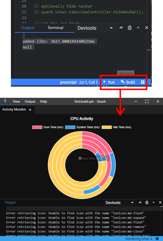 Quark application in action