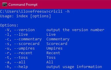 circli supported options