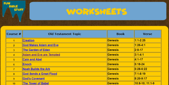 download bible activities