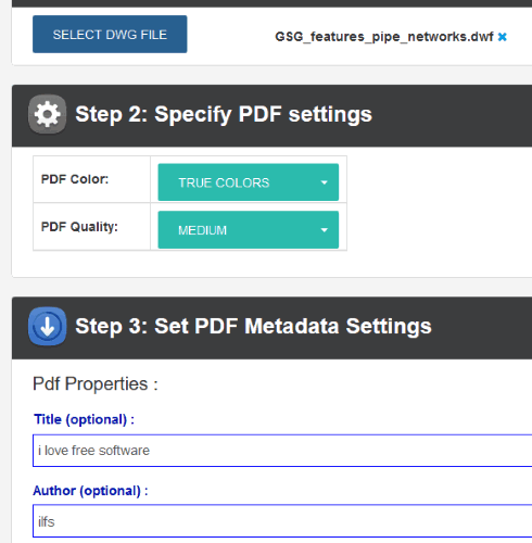 pdfaid website with dwf to pdf