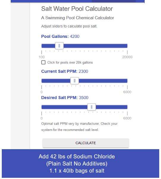 Poolchemicalcalculator website