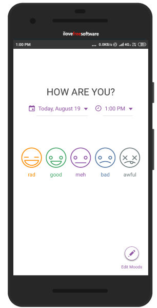 mood tracker Android app