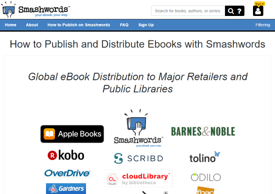 Online Platforms to Self Publish Your Book smashwords