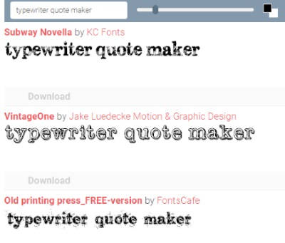 typewriter quote maker