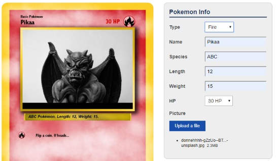 create pokemon card online