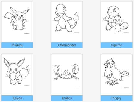 download pokemon coloring pages