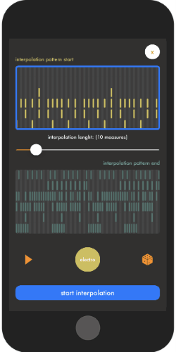 AI generative option to start interpolation