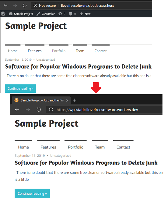 Host WordPress Website on Cloudflare