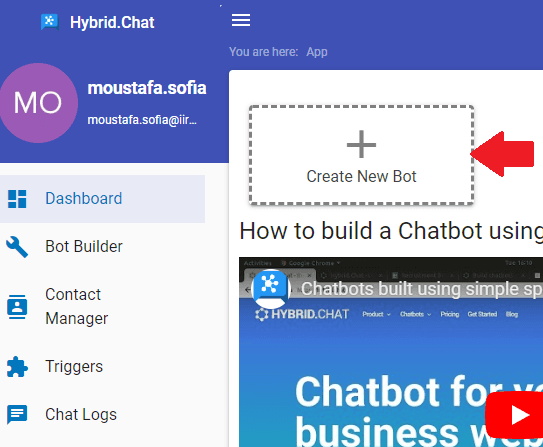 Hybrid Chat Create Bot