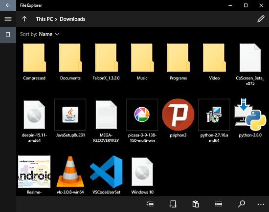 new Windows File Explorer Interface