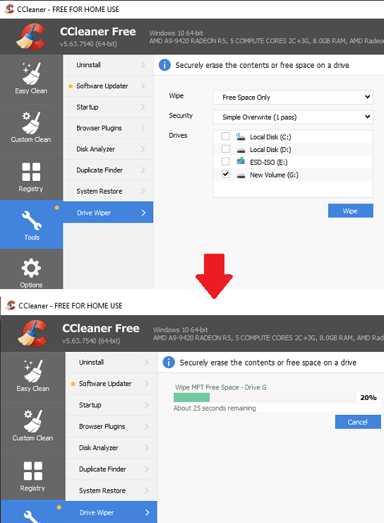 ccleaner driver wiper