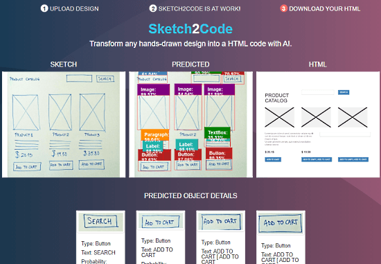 Microsoft Sketch2Code