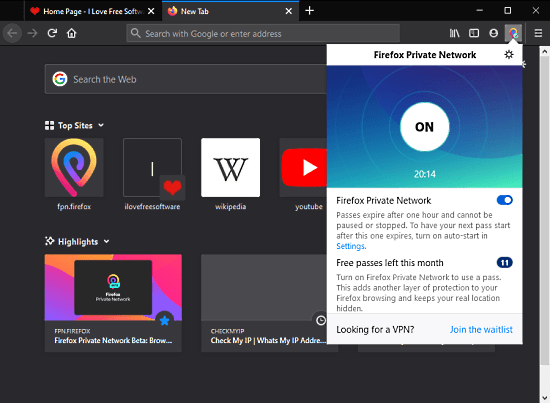 free firefox vpn for firefox browser