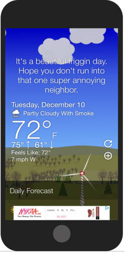 funny weather apps for iPhone