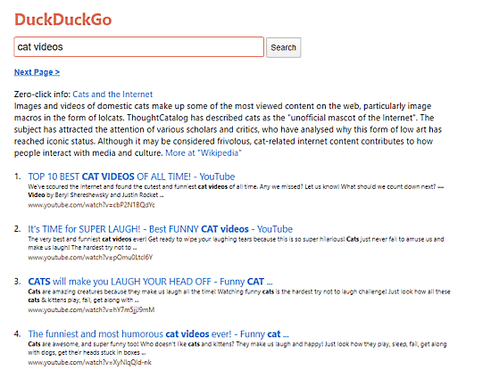 duckduckgo lite