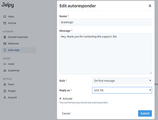 jelpy.io auto-reply