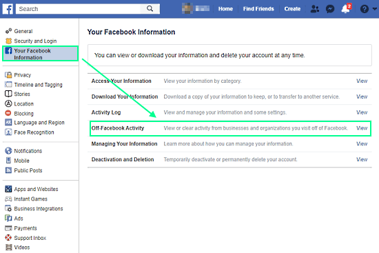 Track Companies that Share Your Activities with Facebook