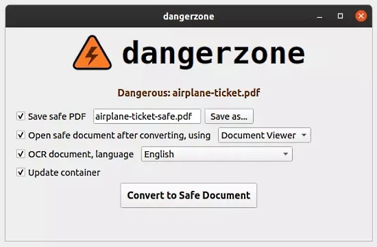 Convert Dangerous PDFs, Images into Safe Files