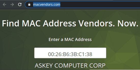 MACVendors 10