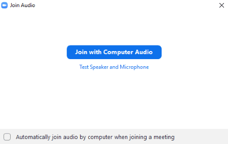 join with computer audio