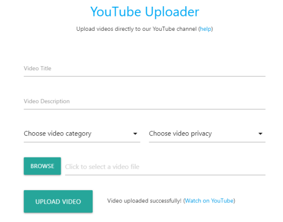 collaborative youtube uploader