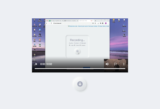 screen webcam audio recoder