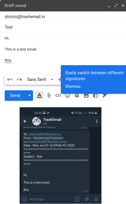 Trashemail Create Temporary Email Addresses in Telegram