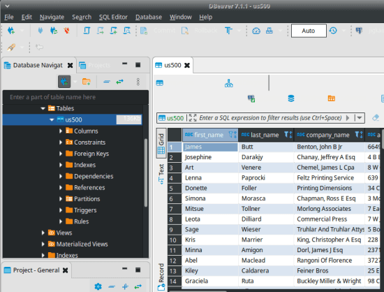 dropbase sql editor database