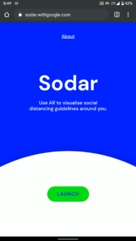 google sodar visualize social distancing guidelines in ar