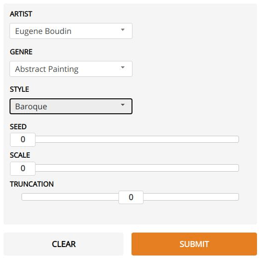 PAINTING GENERATOR PARAMETERS