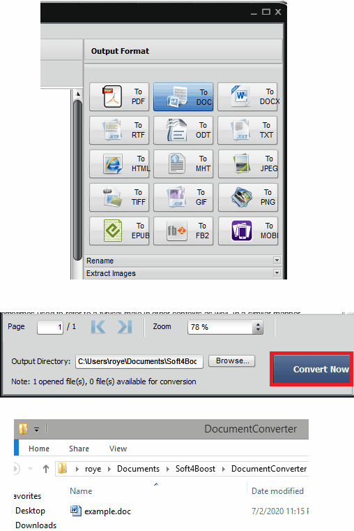 Soft4Boost Document Converter in action