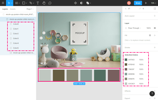 extract color palette from image in figma