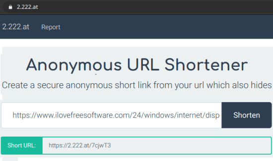 2222.at anonymous url shortener