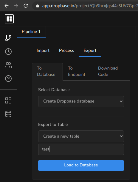 Dropbase convert Excel to database