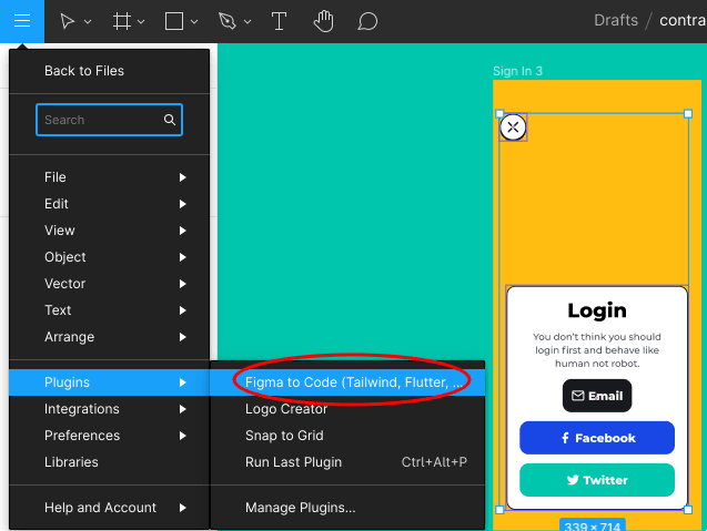 Figma to Code generate