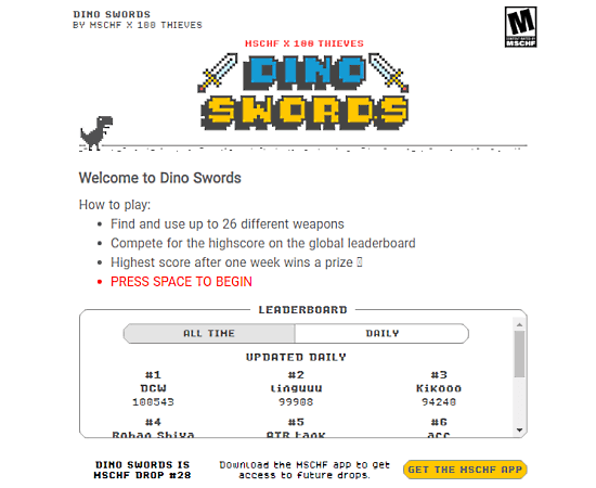 dino game with weapons