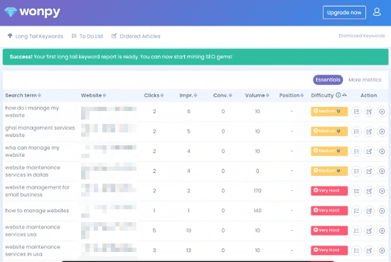 find low competition keywords