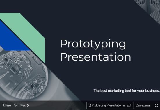 presentation in commentscreen