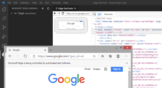 Microsoft Edge Tools in action