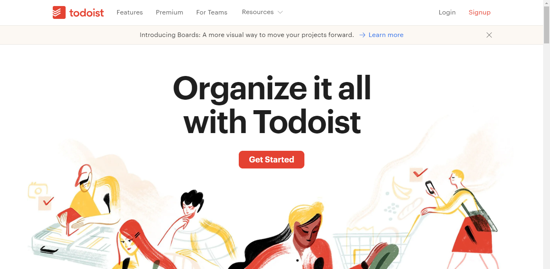 Todoist board