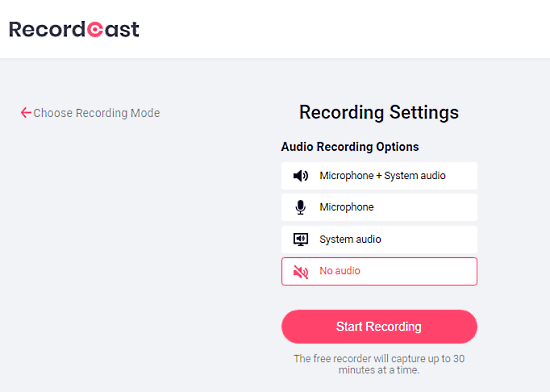 set audio settings