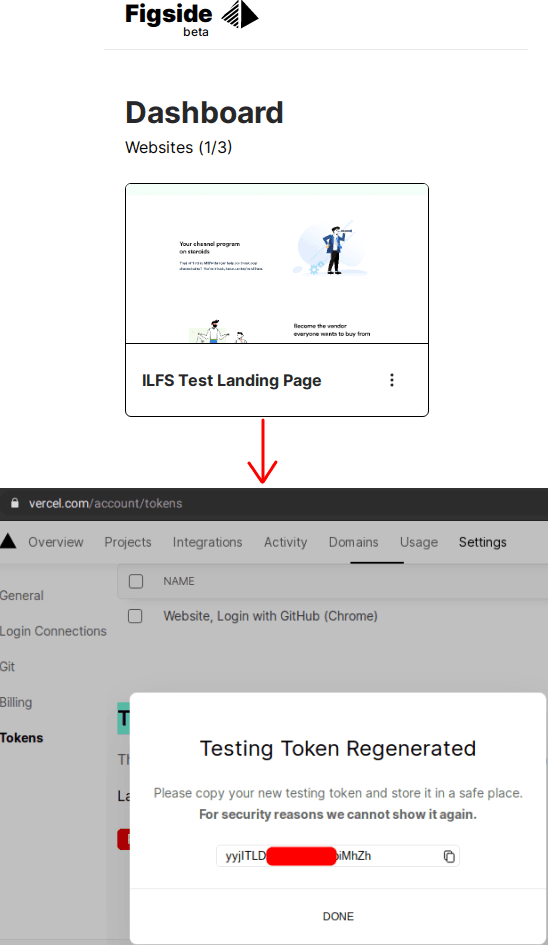 Figside vercel token