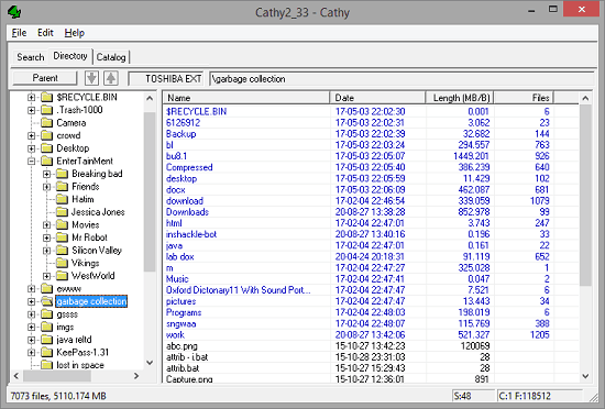 Free Software to Index Files Stored on External Media for Later Use