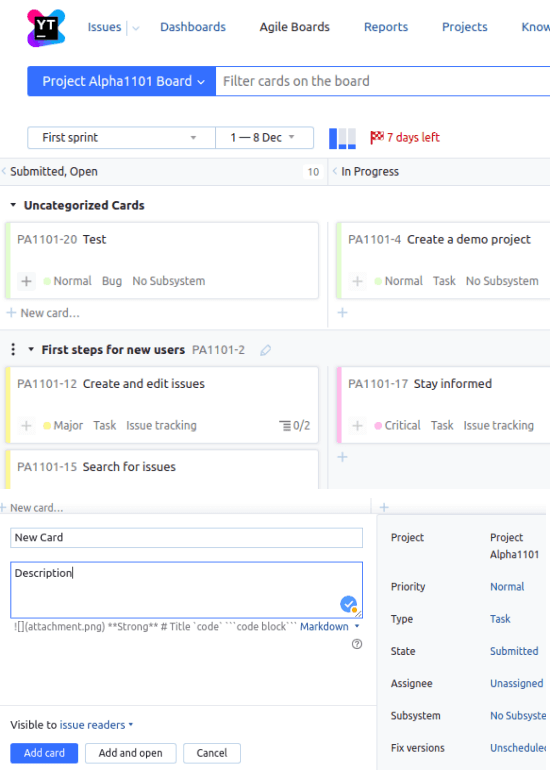 YouTrack boards