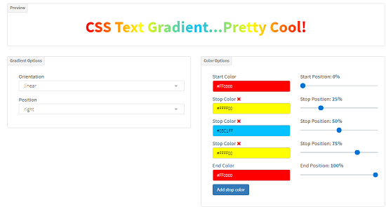 CSS Gradient Generator