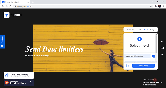 Share Unlimited Files Free, No Size Limit, No Registration ySendit