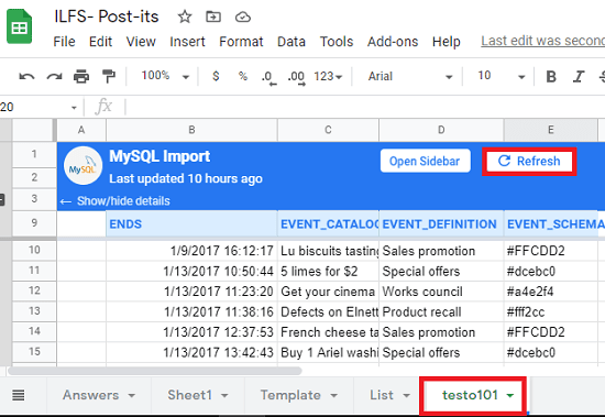 Coefficient Google Sheets data import in action