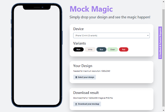 simple mockup generator