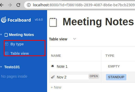 Focalboard view types