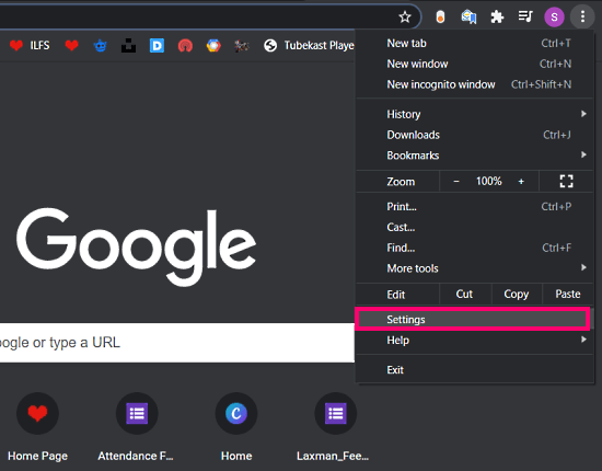 google chrome settings for live captions